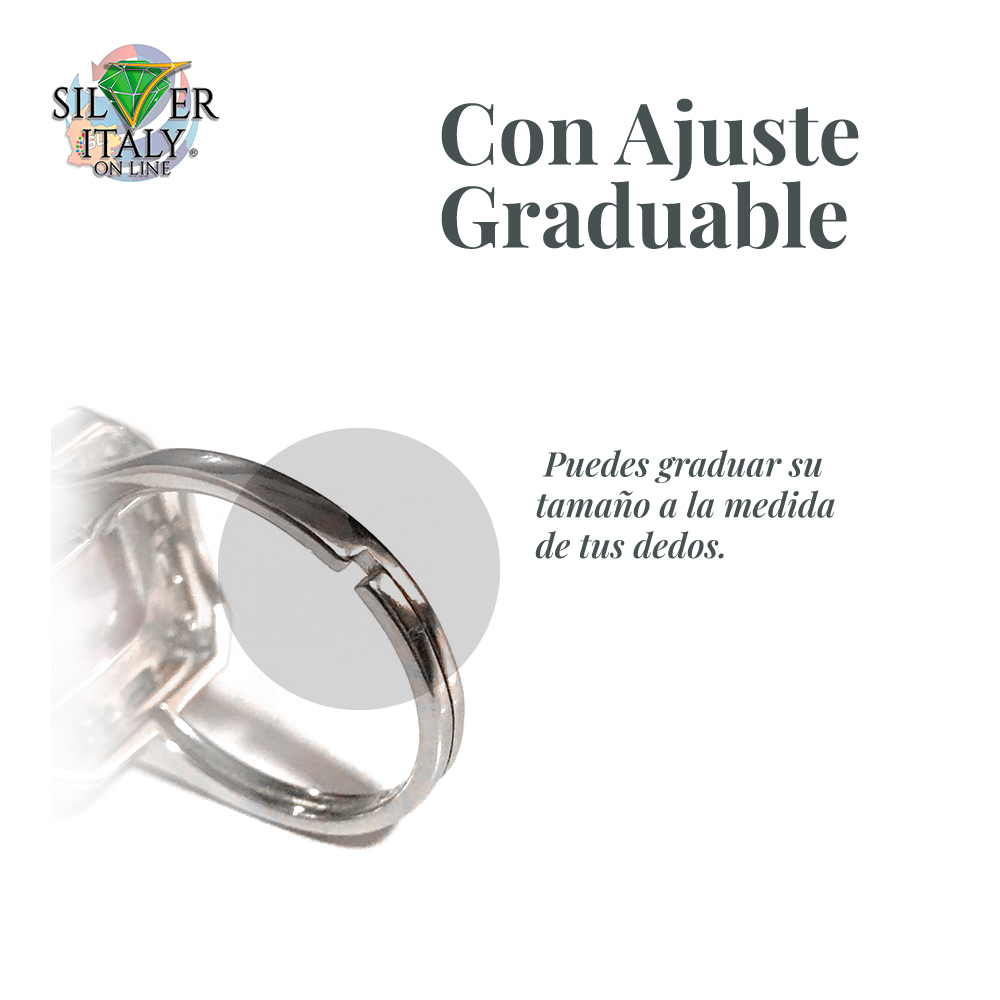 Anillo de Plata - Piedra de Ametrina  Natural